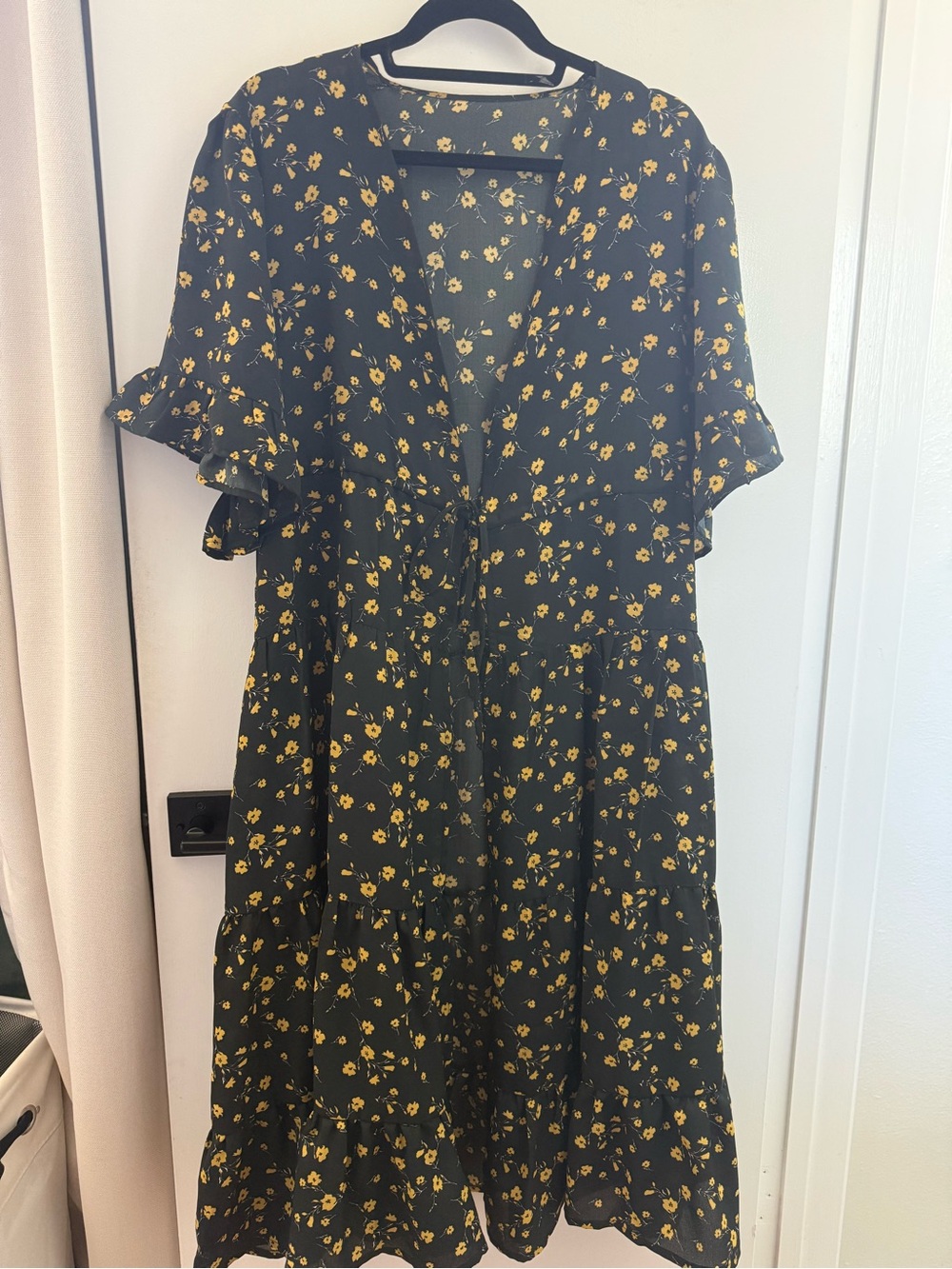 Urban outfitter tunic with a tie - one size - this not a dress